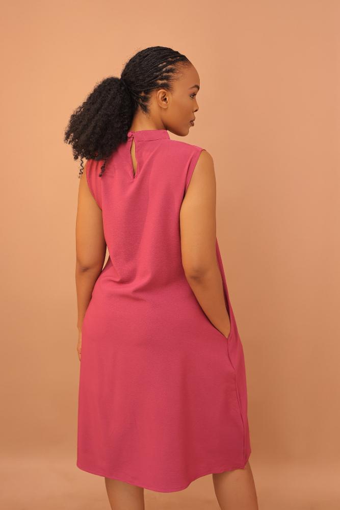 High Neck Short  Dress