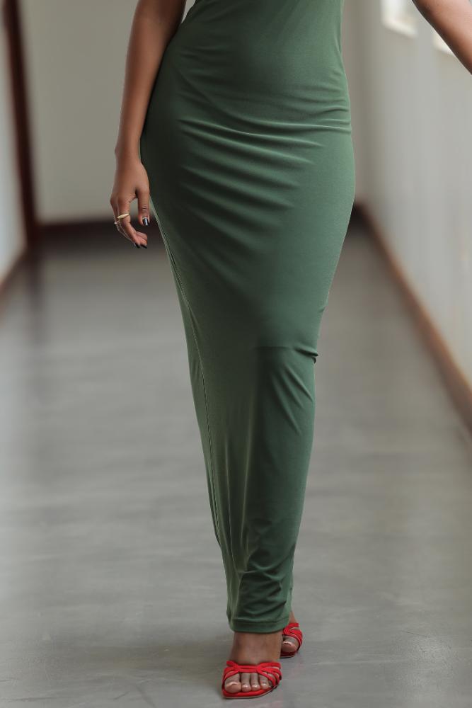 Skin Low Neck Tee Maxi