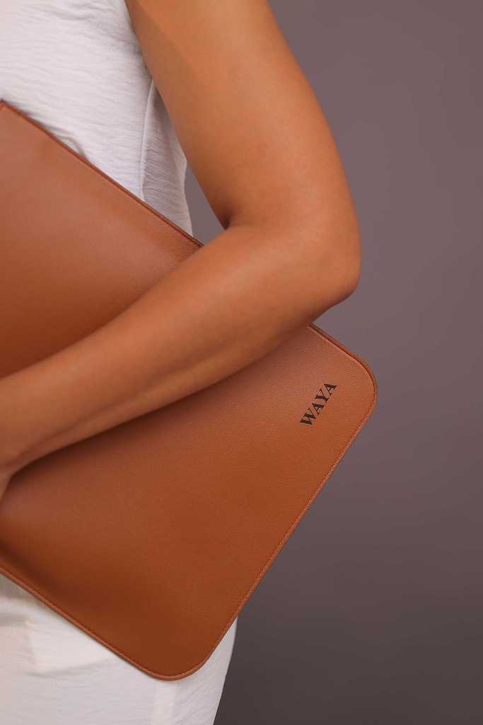 Faux Leather Laptop Sleeve