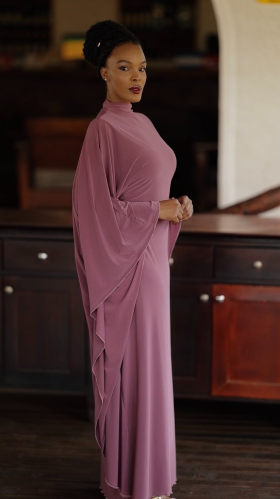 Skin High Neck Kaftan