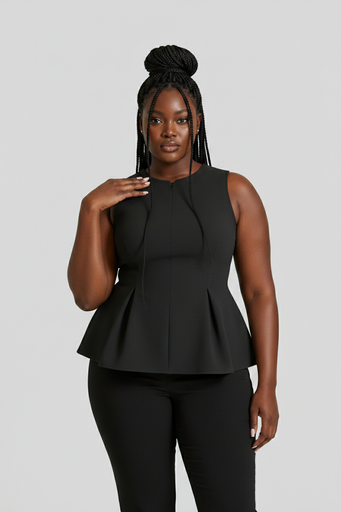 Office Blouse — Black