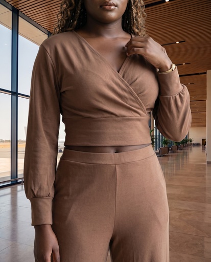 Ease Lounge Top — Brown