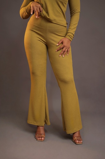 Luna Fitted Lounge Pants — Green