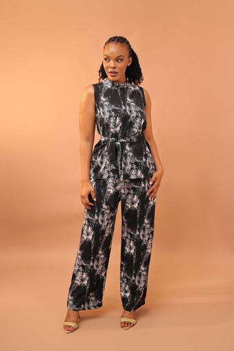 Black & white speckle luxe set