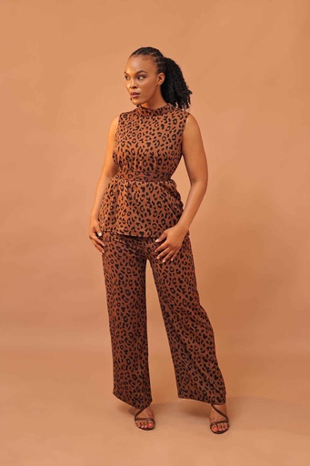 Cheetah print pattern luxe set