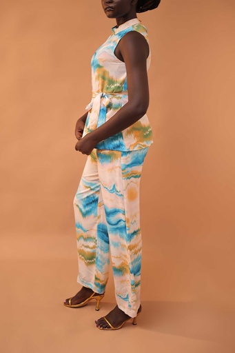 Ocean blue pattern luxe set